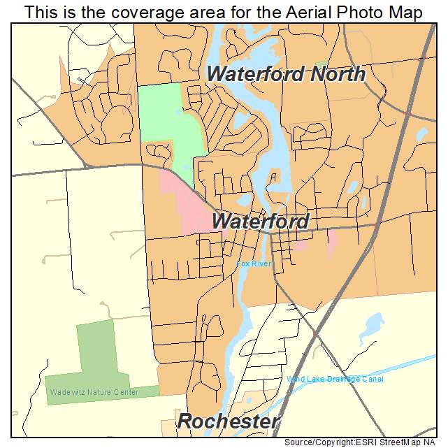 Waterford, WI location map 