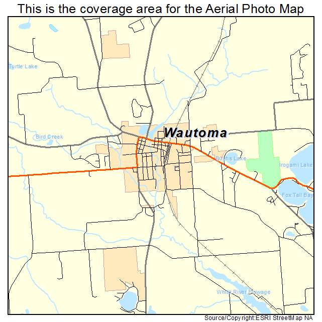 Wautoma, WI location map 