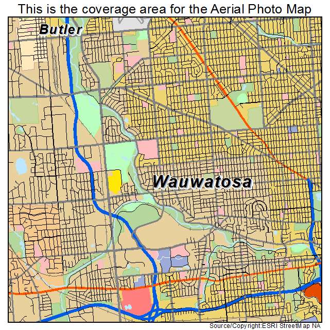 Wauwatosa, WI location map 