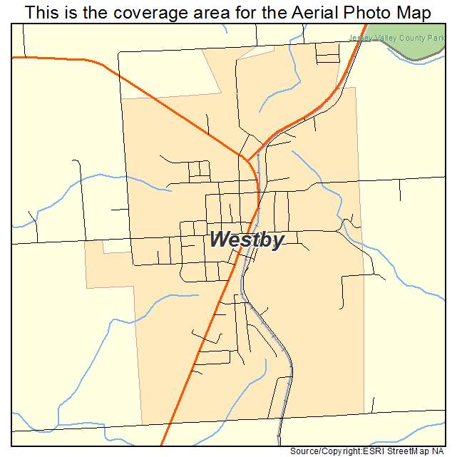Westby, WI location map 