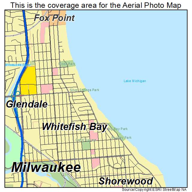 Whitefish Bay, WI location map 
