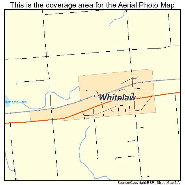 Whitelaw, WI location map 