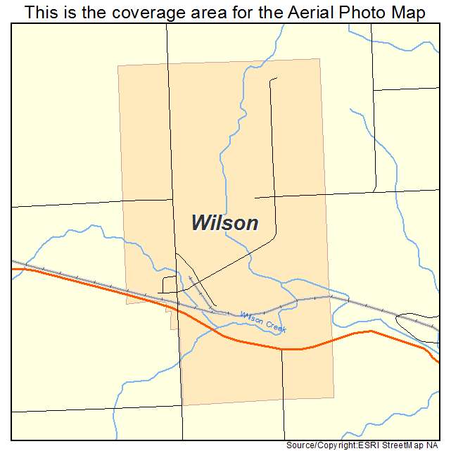 Wilson, WI location map 
