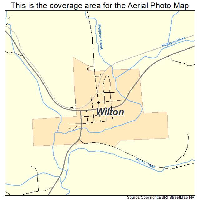 Wilton, WI location map 