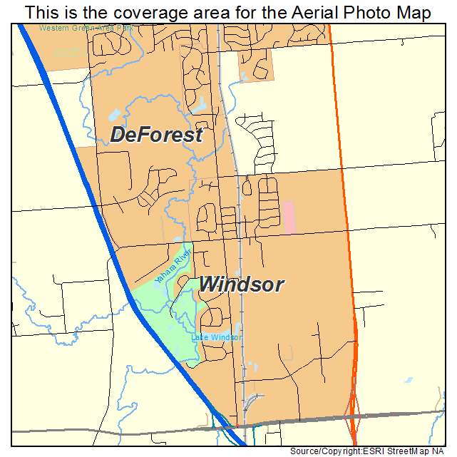 Windsor, WI location map 