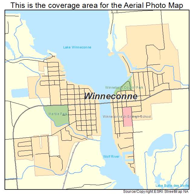 Winneconne, WI location map 