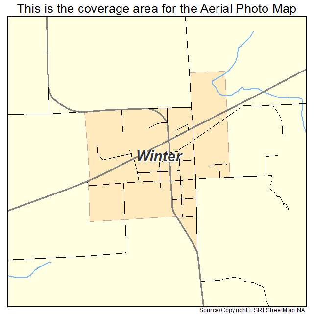 Winter, WI location map 