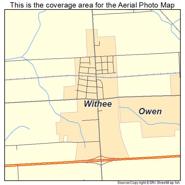 Withee, WI location map 