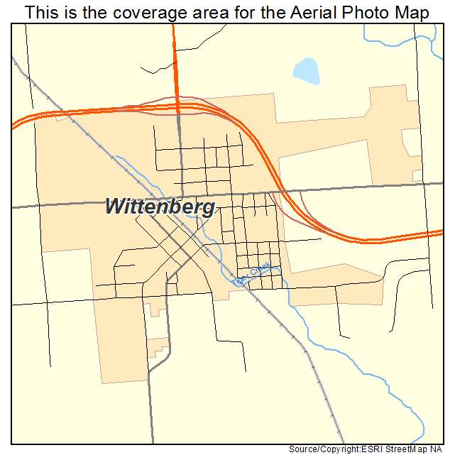 Wittenberg, WI location map 