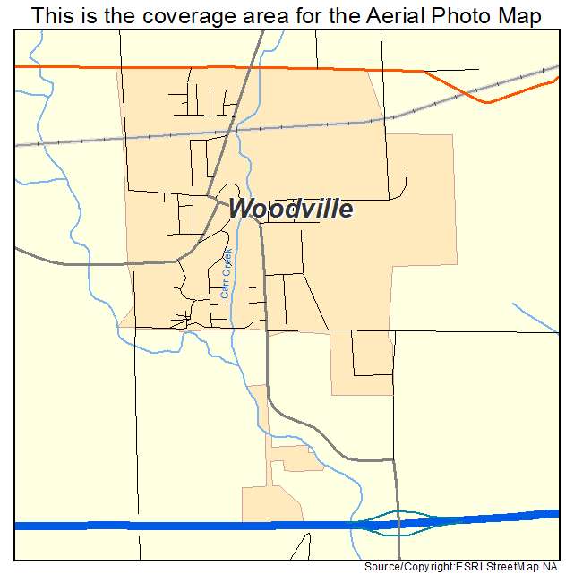 Woodville, WI location map 