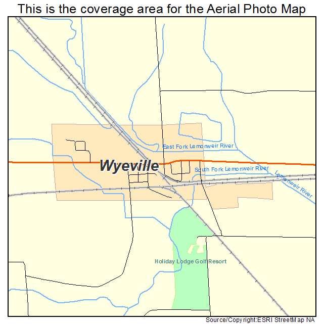 Wyeville, WI location map 