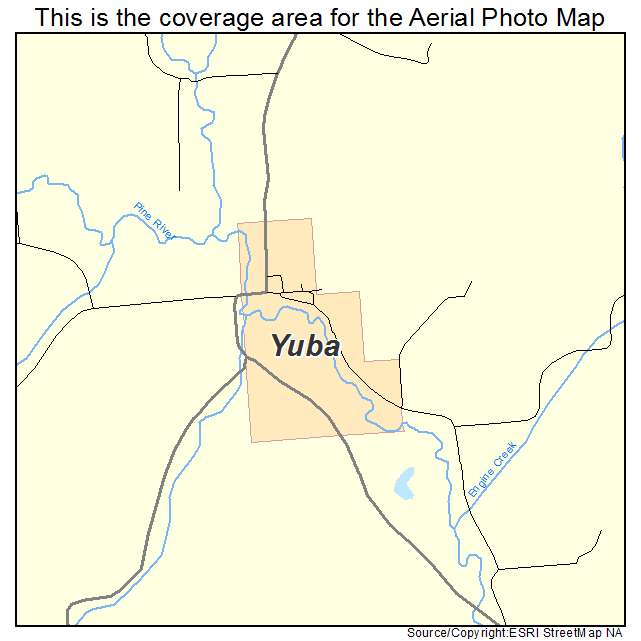Yuba, WI location map 
