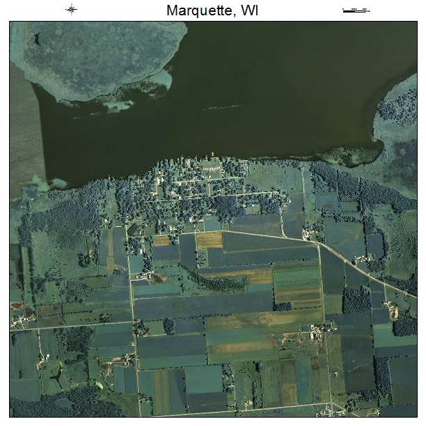 Marquette, WI air photo map