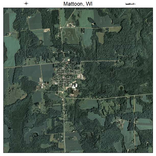 Mattoon, WI air photo map