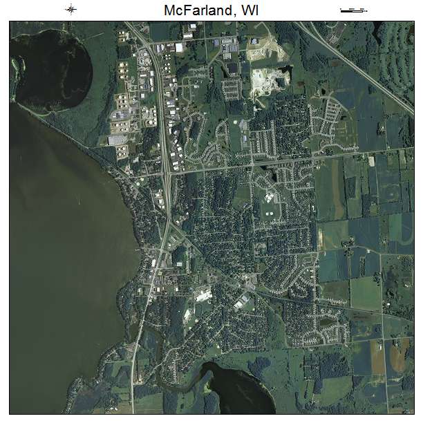 McFarland, WI air photo map