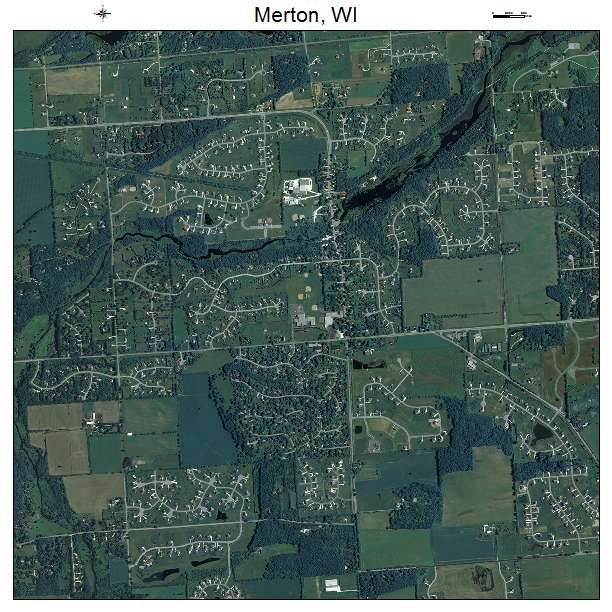 Merton, WI air photo map