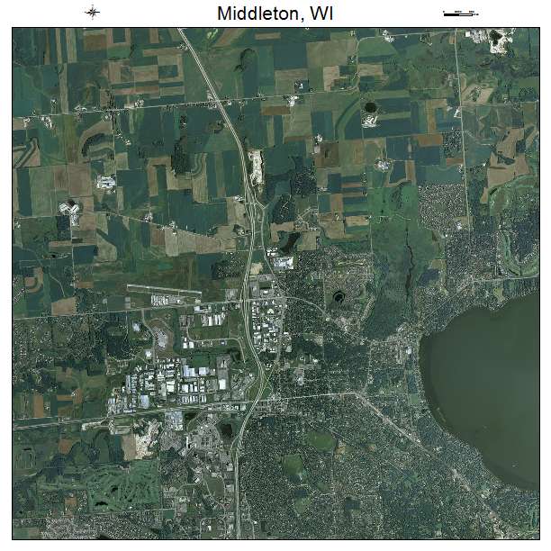 Middleton, WI air photo map