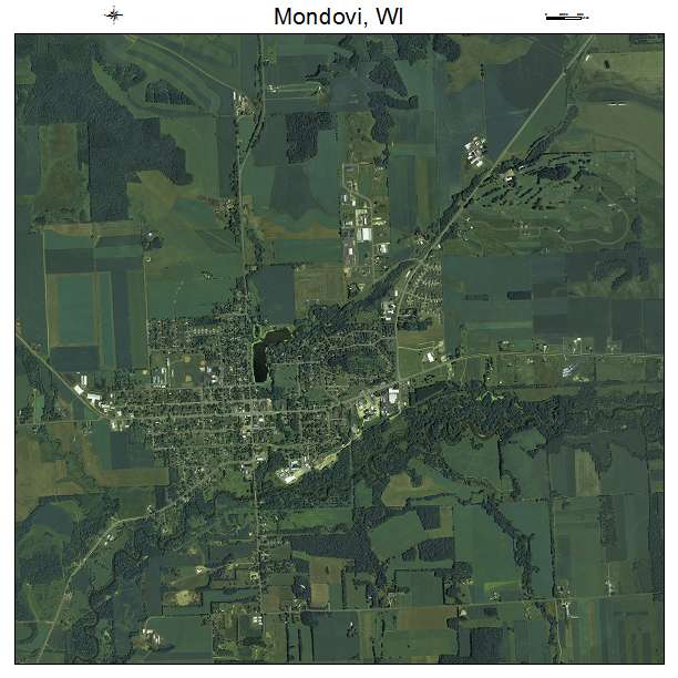 Mondovi, WI air photo map