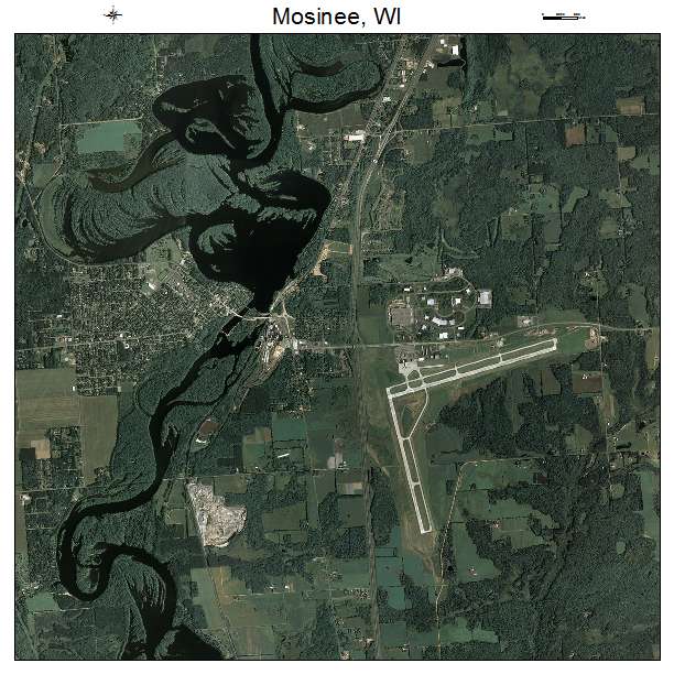 Mosinee, WI air photo map