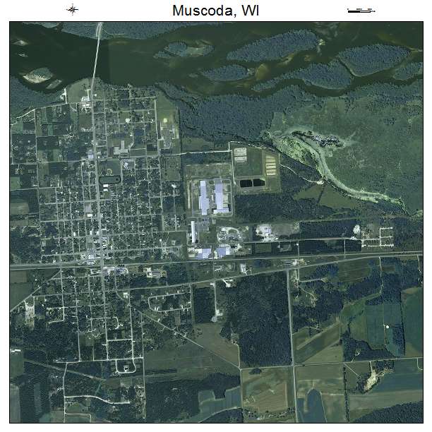 Muscoda, WI air photo map