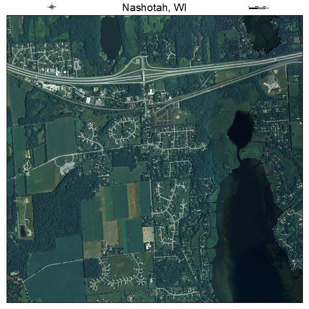 Nashotah, WI air photo map