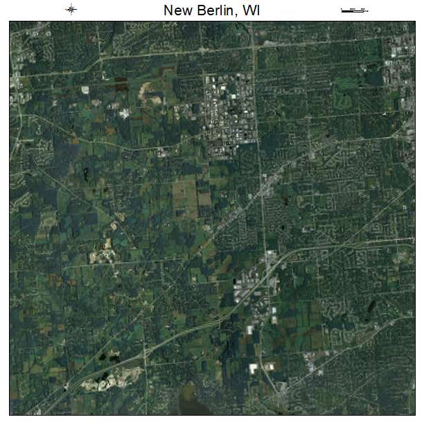 New Berlin, WI air photo map