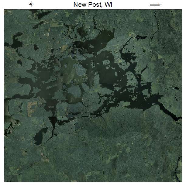New Post, WI air photo map