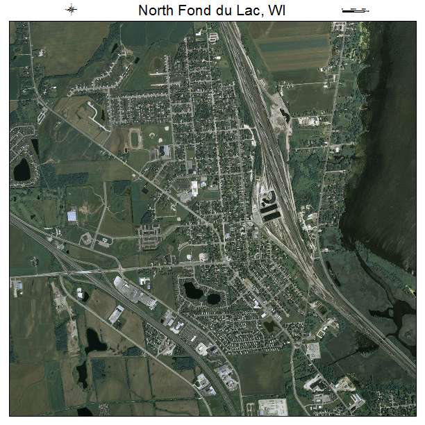 North Fond du Lac, WI air photo map