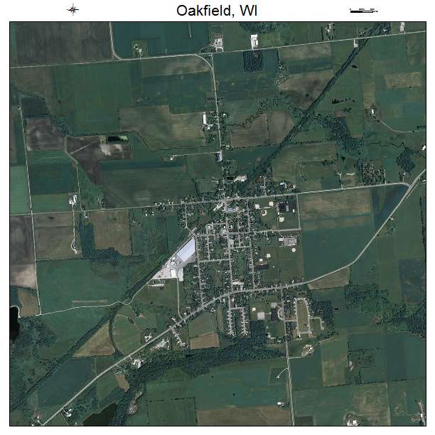 Oakfield, WI air photo map