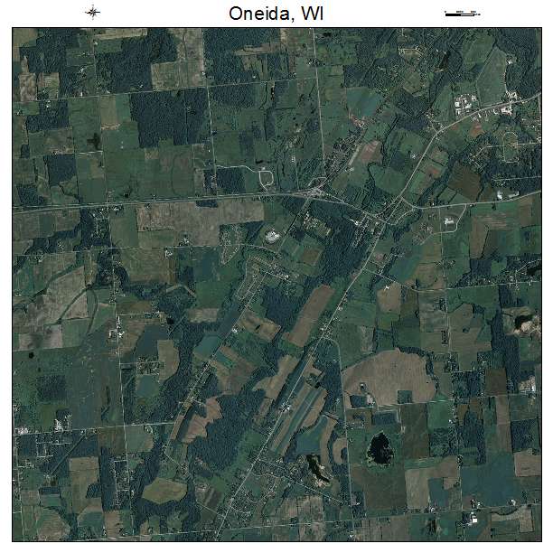 Oneida, WI air photo map