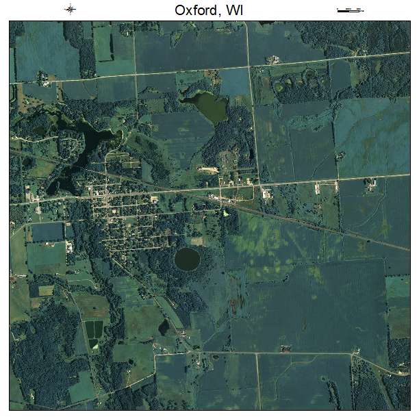 Oxford, WI air photo map