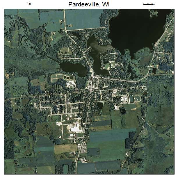 Pardeeville, WI air photo map