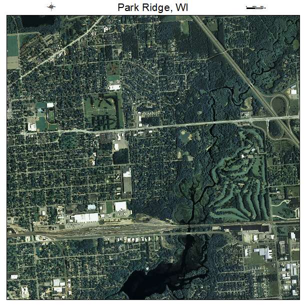 Park Ridge, WI air photo map
