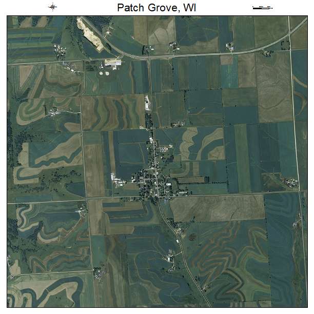 Patch Grove, WI air photo map