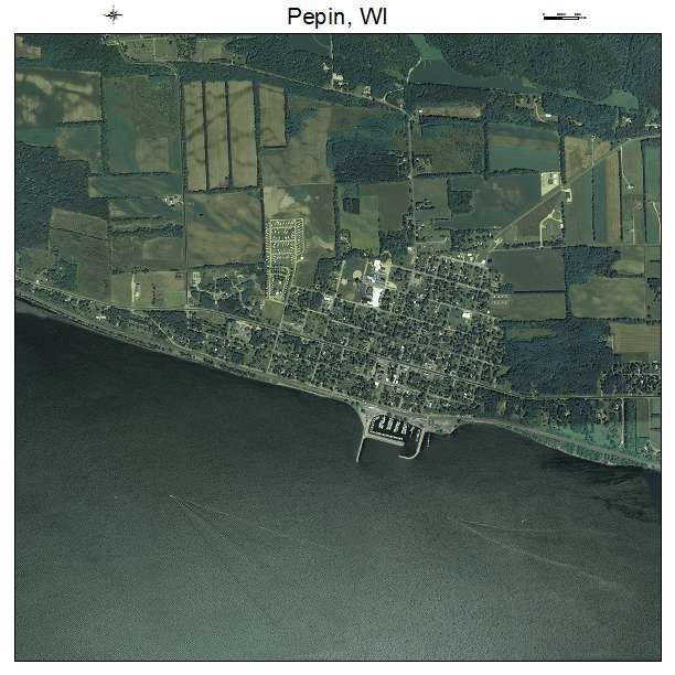 Pepin, WI air photo map