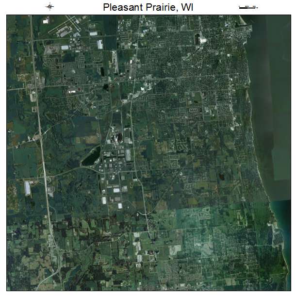 Pleasant Prairie, WI air photo map