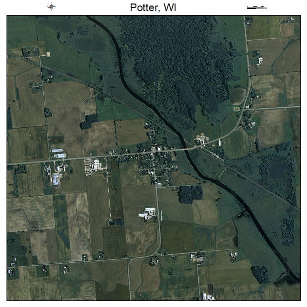 Potter, WI air photo map