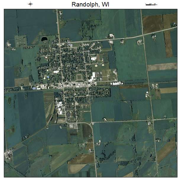 Randolph, WI air photo map