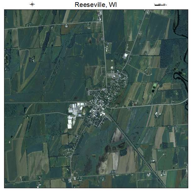 Reeseville, WI air photo map