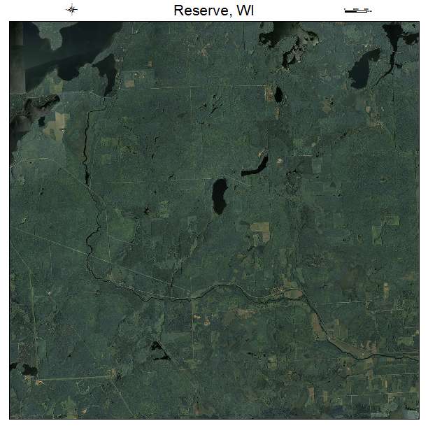 Reserve, WI air photo map
