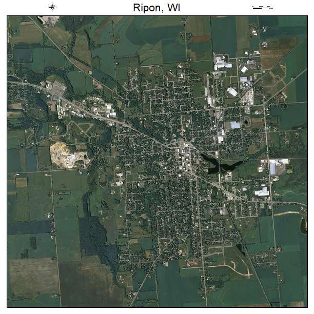 Ripon, WI air photo map