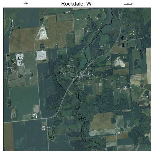Rockdale, WI air photo map