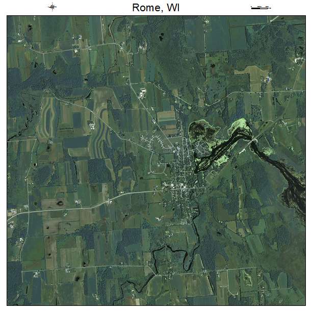 Rome, WI air photo map