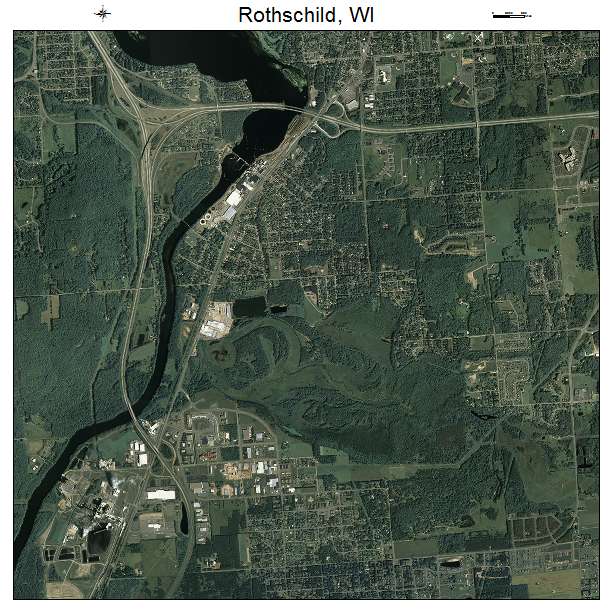 Rothschild, WI air photo map