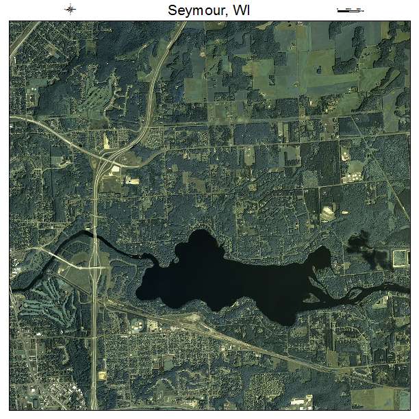 Seymour, WI air photo map