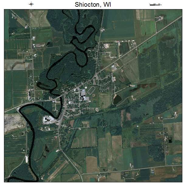 Shiocton, WI air photo map