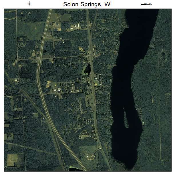 Solon Springs, WI air photo map