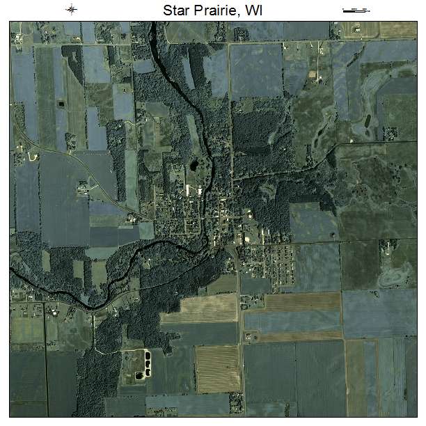 Star Prairie, WI air photo map
