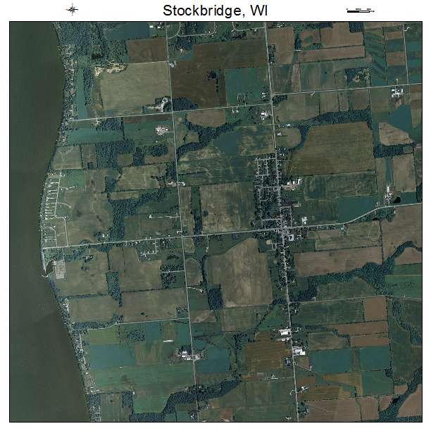Stockbridge, WI air photo map