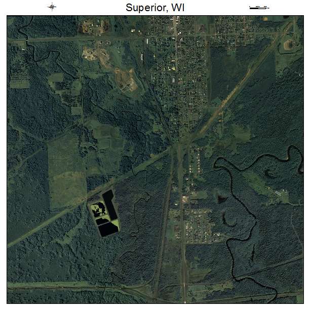 Superior, WI air photo map